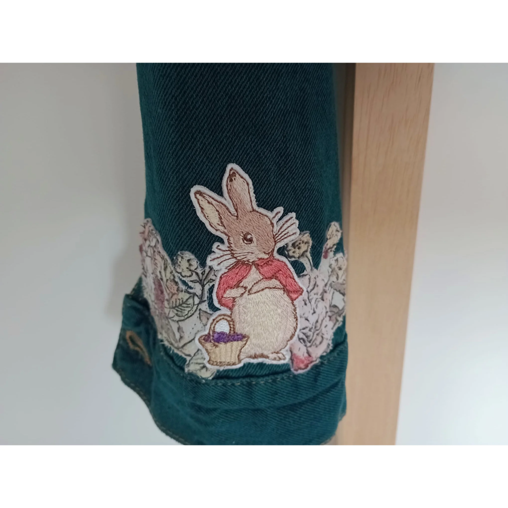 Hand dyed woodland applique Jacket