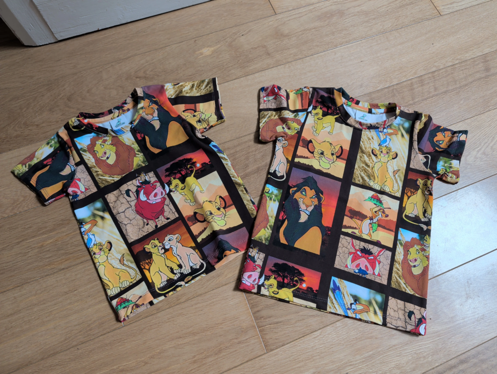 Matching tops for my sons with a beautiful coverstitch finish