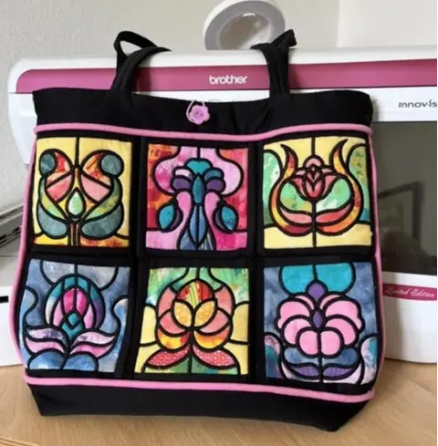 Tote Bag made from downloaded blocks