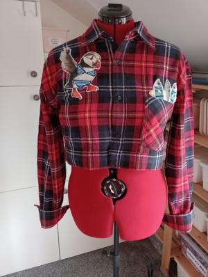 Upcycled Men’s Appliqued Shirt