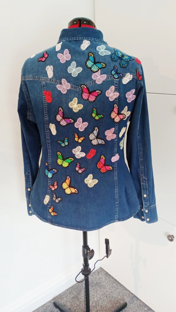 Butterfly Denim Shirt