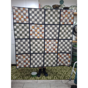 Morris fabric quilt