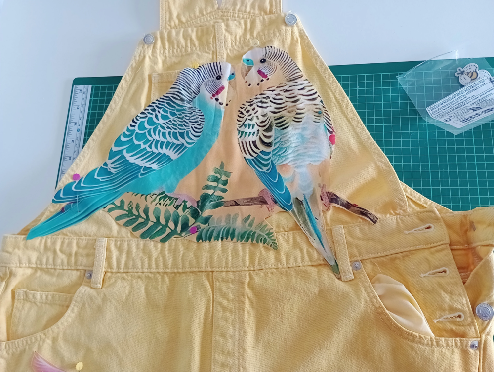 Yellow Budgie Dungarees
