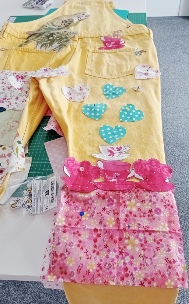 Yellow Budgie Dungarees