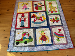 Toy shop applique quilt.