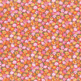 Bliss Multi Packed Floral on Dark Pink Fabric