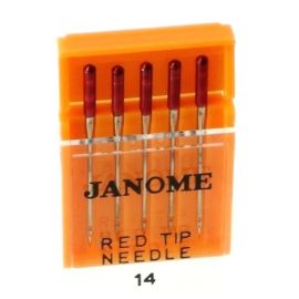 Janome Sewing Machine Red Tip Needles - 90