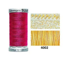 Gutermann Sulky Variegated Cotton | 200m | Buttercream | 709751_4002