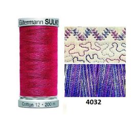 Gutermann Sulky Variegated Cotton | 200m | Iris | 709751_4032