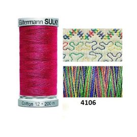 Gutermann Sulky Variegated Cotton | 200m | Primaries | 709751_4106