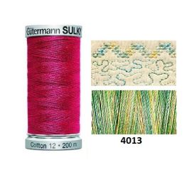 Gutermann Sulky Variegated Cotton | 200m | Sun and Sea | 709751_4013