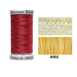 Gutermann Sulky Variegated Cotton | 300m | Buttercream | 709743_4002