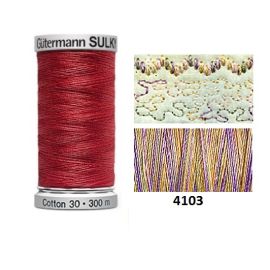 Gutermann Sulky Variegated Cotton | 300m | Pansies | 709743_4103