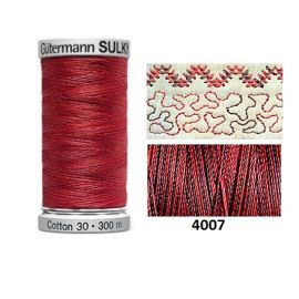 Gutermann Sulky Variegated Cotton | 300m | Red Brick | 709743_4007