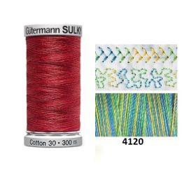 Gutermann Sulky Variegated Cotton | 300m | Springtime | 709743_4120