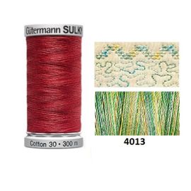 Gutermann Sulky Variegated Cotton | 300m | Sun and Sea | 709743_4013