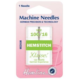 Hemline H115.100 | Sewing Machine Needles |  Hemstitch: 100/16: 1 Piece